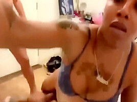Ebony Ts Fucking Her White Slave