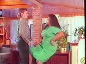 Dirty vintage nurse drills chaps ass