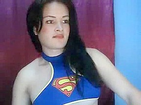 TS Supergirl Self Suck