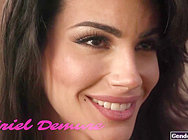 Big boobs latin trans Ariel Demure facefucked and barebacked