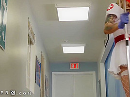 Shemale Nurse Gives Full Body Physical Exam
