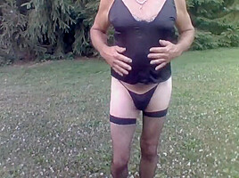 Sissy Cross Dresser With Cum On My Tits