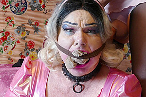 Sissy Slave In Dizzy Miss Sizzy In Nylon Hell!