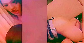 Tanned Ladyboy in Black Dress Plays with her Natural Ti