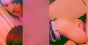 Tattooed Ladyboy in Leather Boots Masturbates