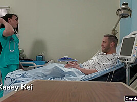 I told asian shemale nurse Kasey Kei I do not fuck and tell